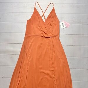 NWT - After Six - Women’s Orange Evening Dress - Size 14.